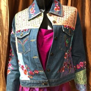 Colorful silk outfit